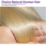 613 blonde body wave 13x6 HD lace frontal human hair wig, 38–40 inches, with honey-colored lace closure for Black women