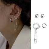 Luxury crystal tassel clip earrings for women, sparkling design by HSF Marketplace