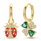 Hypoallergenic CZ zircon hoop earrings in 925 sterling silver by HSF Marketplace