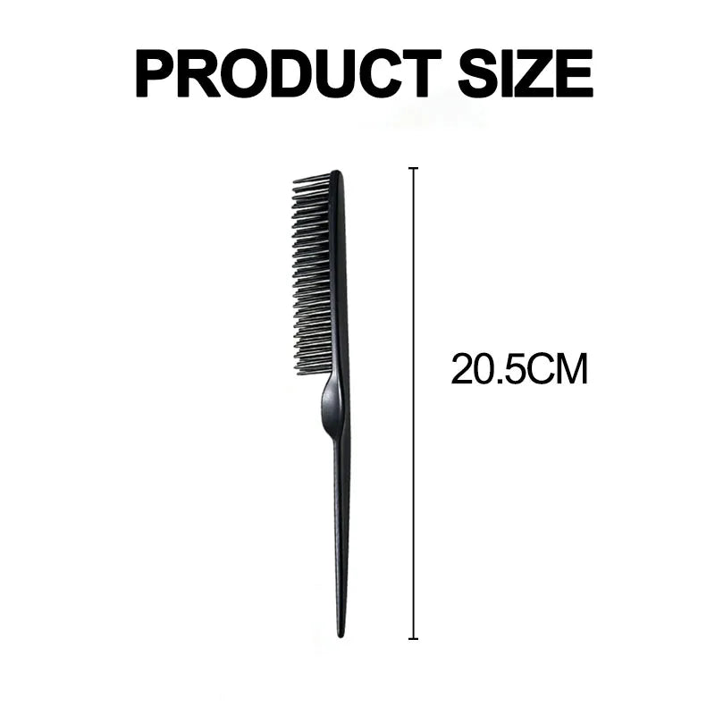 3 Rows Detangling Comb Anti-static Comb Professional Curly Defining Hairdressing Hair Styling Brush Barber Salon Tools SZI19