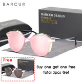 HSF Marketplace polarized round sunglasses for women, UV protection, catmore style, fashionable eyewear accessory.