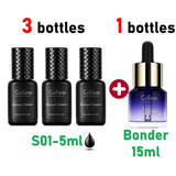 HSF Marketplace Gollee 0.5s eyelash extension glue, fast-drying waterproof eyelash adhesive for professional salon use
