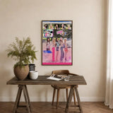 Kiiikiii K-pop girl idol group poster, self-adhesive wall art featuring the Korean music group
