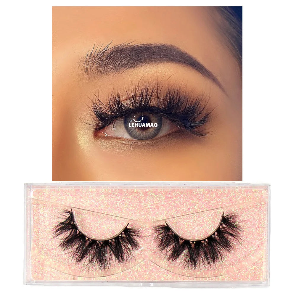 3D mink lashes for daily wear, soft reusable false eyelashes by HSF Marketplace