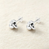 Vintage antique silver stud earrings for women with retro floral design by HSF Marketplace