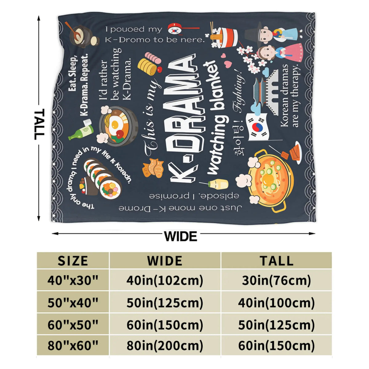 K-drama inspired plush blanket by HSF Marketplace with soft, cozy texture and stylish design