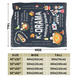 K-drama inspired plush blanket by HSF Marketplace with soft, cozy texture and stylish design