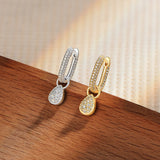 2026 full synthetic moissanite water drop pendant hoop earrings for women by HSF Marketplace