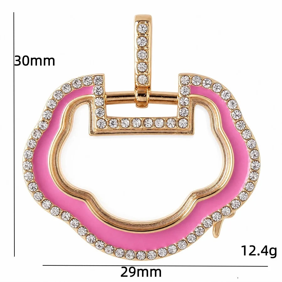 Rhinestone heart glass memory ashes pendant for jewelry making by HSF Marketplace