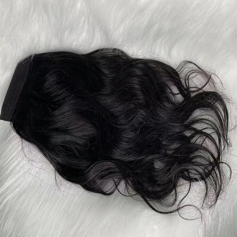 12A Long Ponytails Wrap Around natural color Human Hair Body Wave Clip in Hairpiece Blonde 8-30" for Women's Stylish Look