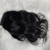 12A Long Ponytails Wrap Around natural color Human Hair Body Wave Clip in Hairpiece Blonde 8-30" for Women's Stylish Look