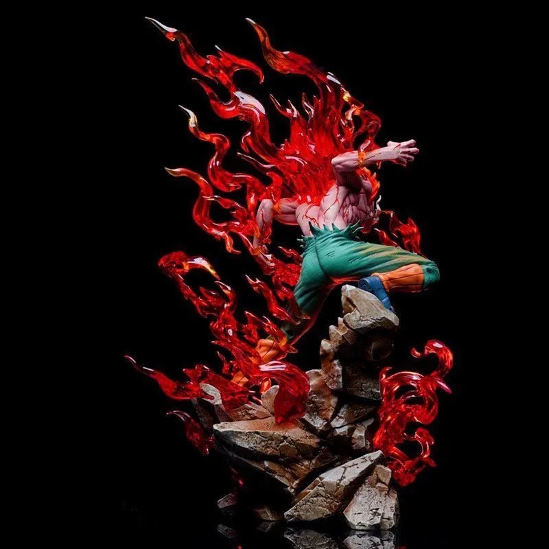 25cm Naruto Might Guy action figure, luminous PVC anime figurine and desk decoration statue