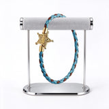2026 New 925 Silver Star Love Double Color Beaded Bracelet for Women's Valentine's Day DIY Fashion Jewelry Gift
