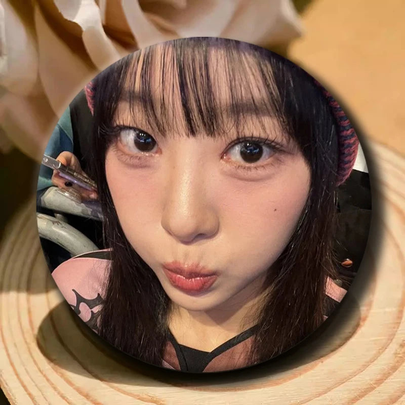 Kpop YVES soft button pins for LOONA fans, cute K-Culture accessories by HSF Marketplace