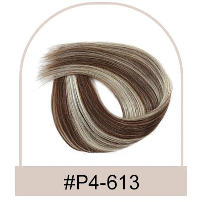 HSF Marketplace straight clip-in ponytail human hair extension, 100g wrap-around natural-looking ponytail