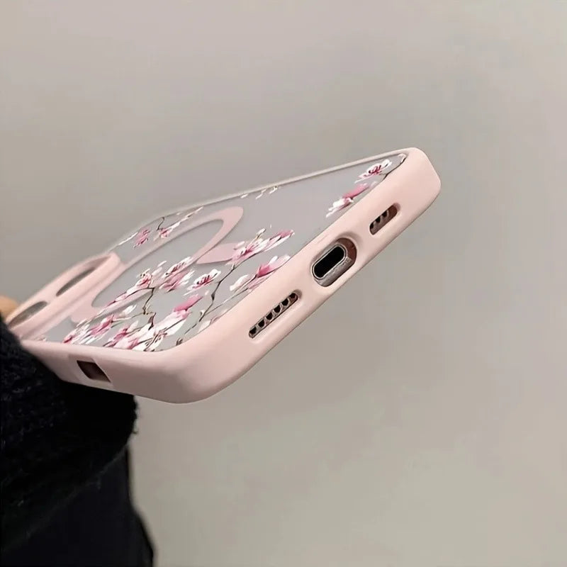 Elegant floral magnetic phone case for iPhone 12-18 Pro Max by HSF Marketplace