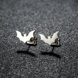 Gothic Vampire Bat Minimalist Earring For Women Stainless Steel Tragus Piercing Earring Jewelry Accessories Halloween Party Gifs
