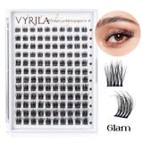 C Curl Mix lash clusters for natural 3D wispy false eyelash extensions by HSF Marketplace