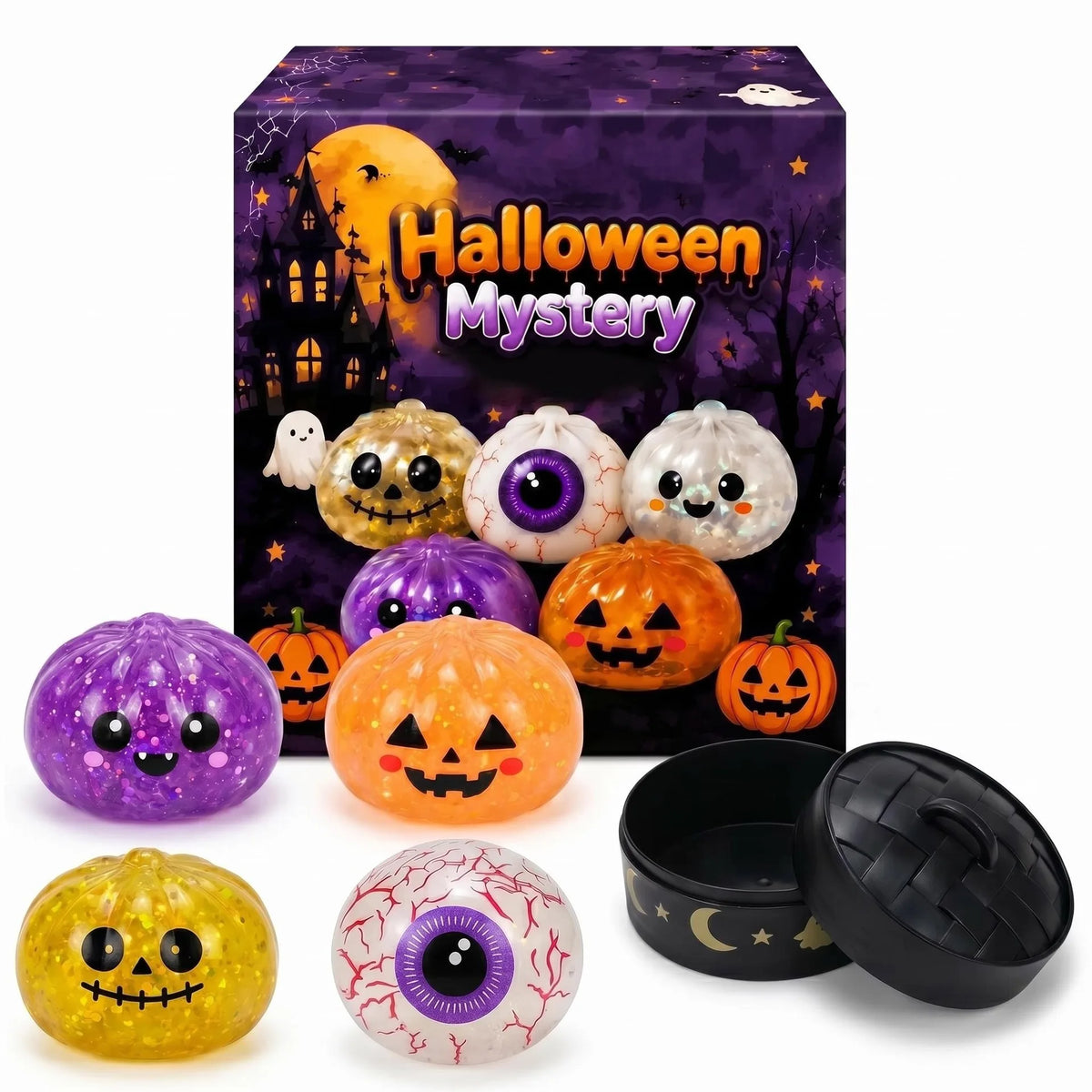 2026 Random 1-6pcs Blind Box Colorful Simulated Steamed Bun Squishy with Box Dumplings Sensory Squeeze Toy for Stress Relief