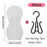 1/3/5pcs Premium Wig Storage Bags with Sturdy Metal Hangers - Black Transparent Design for Multiple Wigs & Hair Extensions