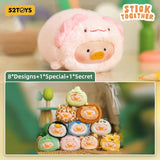 52TOYS LuLu the Piggy Animal Party Vol.2 PVC face plush keychain cartoon figure