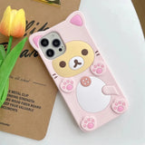 3D cute bear cartoon phone case for iPhone 12–17 Pro Max models by HSF Marketplace