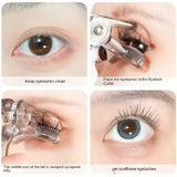Dual-Type Eyelash Curler with Comb – Wide & Partial Clip Options, Waterproof, Long-Lasting, Natural Curl, Unisex Certified