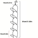 10 Pack wig Holder Organizer Closet Hanging Baseball Cap Display Storage Rack for Scarves Handbags Hanging Hook wig tool