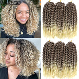 Wakego 12 Inch Marlybob Crochet Braids Afro Curly Short Passion Twist Marlybob Jerry Curl Crochet Hair Kinky Twist Braiding Hair