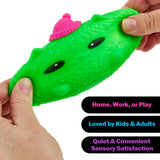 Schylling Needoh Squishmas Knittens sensory squeeze toy in colorful design, flexible and soft for sensory play and stress relief.