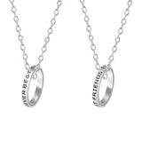 Best Friends Forever necklaces set for girls and women, matching friendship jewelry by HSF Marketplace