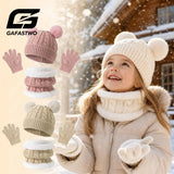 Children's thermal knit fleece winter set with hat, scarf, and gloves by HSF Marketplace
