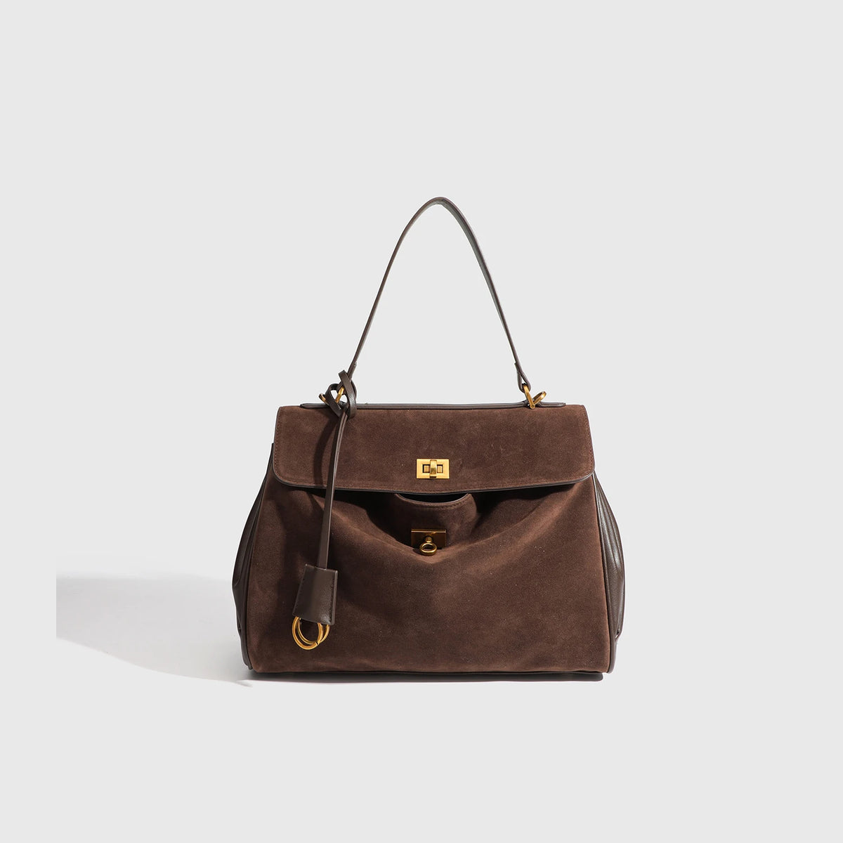 Women's large capacity split leather tote bag by HSF Marketplace, spacious everyday handbag