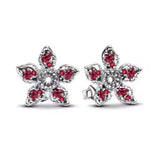 925 sterling silver herbarium cluster heart halo stud earrings for women by HSF Marketplace