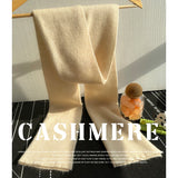100% pure cashmere winter set with scarf, gloves, and hat in a coordinated design