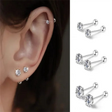 Stainless steel heart stud earrings set by HSF Marketplace for everyday wear