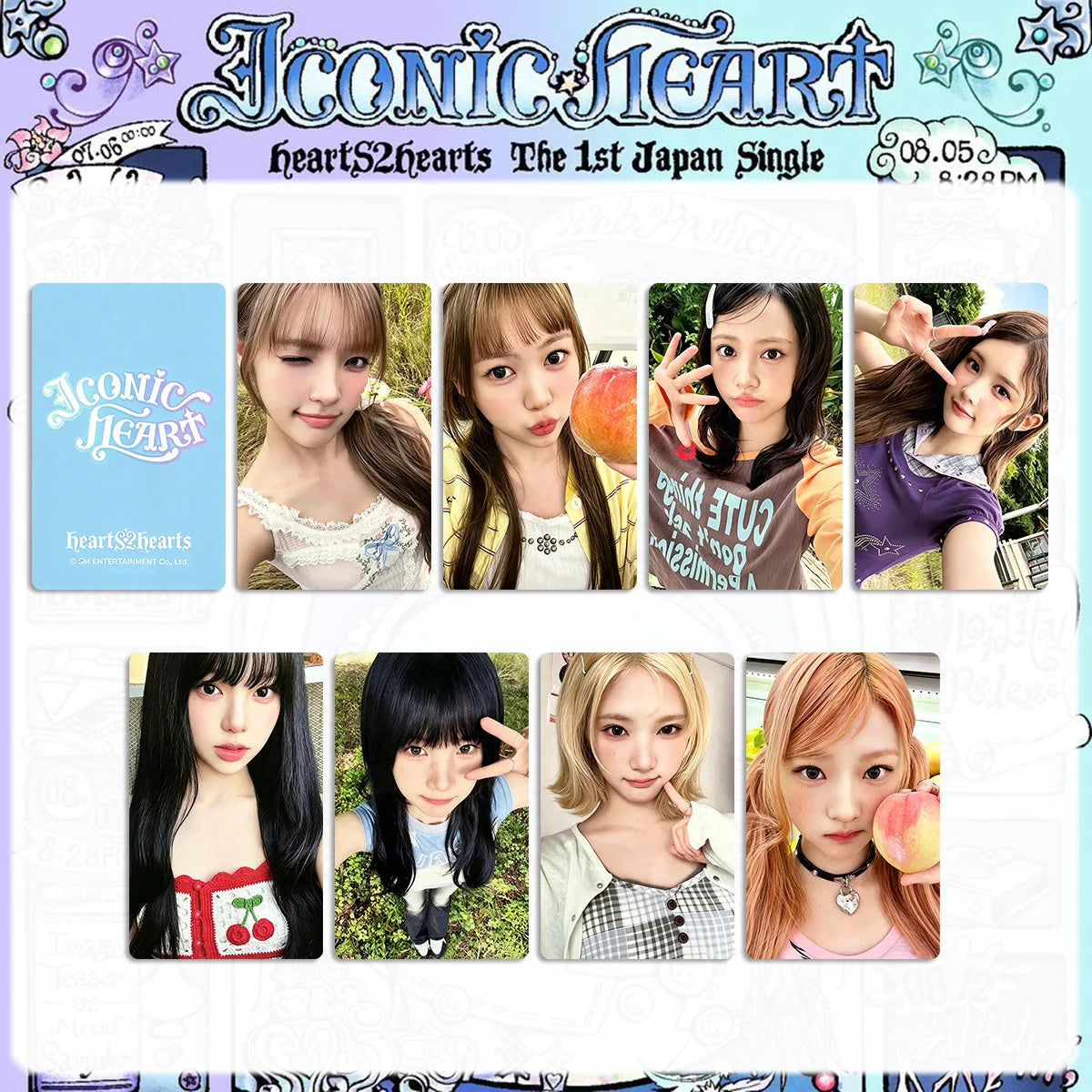 Hearts2Hearts KPOP LOMO photo cards by HSF Marketplace for fans and collectors