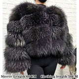 Women’s luxury thick real raccoon fur coat by HSF Marketplace in plus sizes