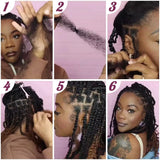 Afro Kinky Curly Bulk Human Hair For Braiding QVR Remy Bulk Hair No Attachment, Soft & Lightweight, Perfect for Braids Twists