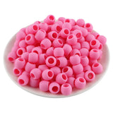 20Pcs 7.9x14mm Big Hole Silicone Beads Hair Positioning Beads for DIY Bracelet Jewelry & Hair Braiding Supplies