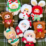 Cute fluffy Christmas Eve plush doll, collectible festive figure by HAIRSOFLY SHOP
