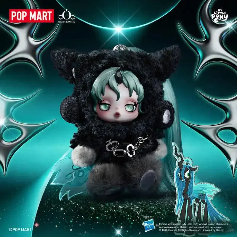 POP MART SKULLPANDA x My Little Pony plush doll pendant mystery box collectible figurine ornament