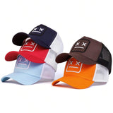 Unisex crying face embroidery baseball cap for summer style, front view in women's hats category