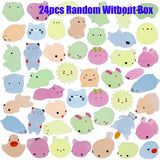 Glow-in-the-Dark Mini Mochi Squishy Animals – Cute Stress Relief Sensory Fidget Toys