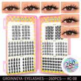 Natural Eyelash Clusters 320 pcs Volume Mixed Tray False Eyelashes by HSF Marketplace
