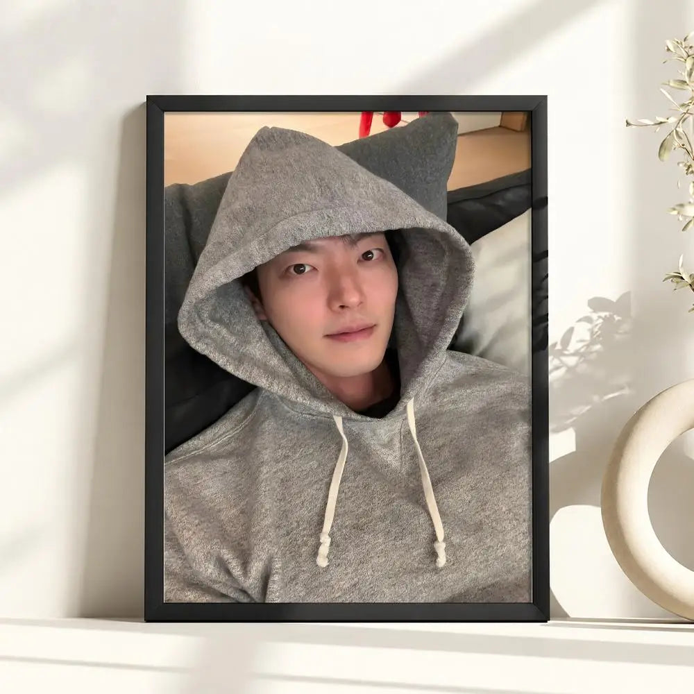 Kim WooBin celebrity portrait style poster for home decor, K-Culture merch by HSF Marketplace