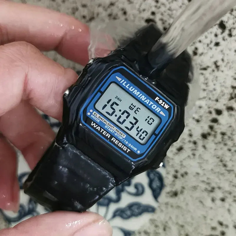 F91W Digital Watches for Men Women LED Electronic Wristwatch Waterproof Sports Military Watch Female Clock Relojes Digitales