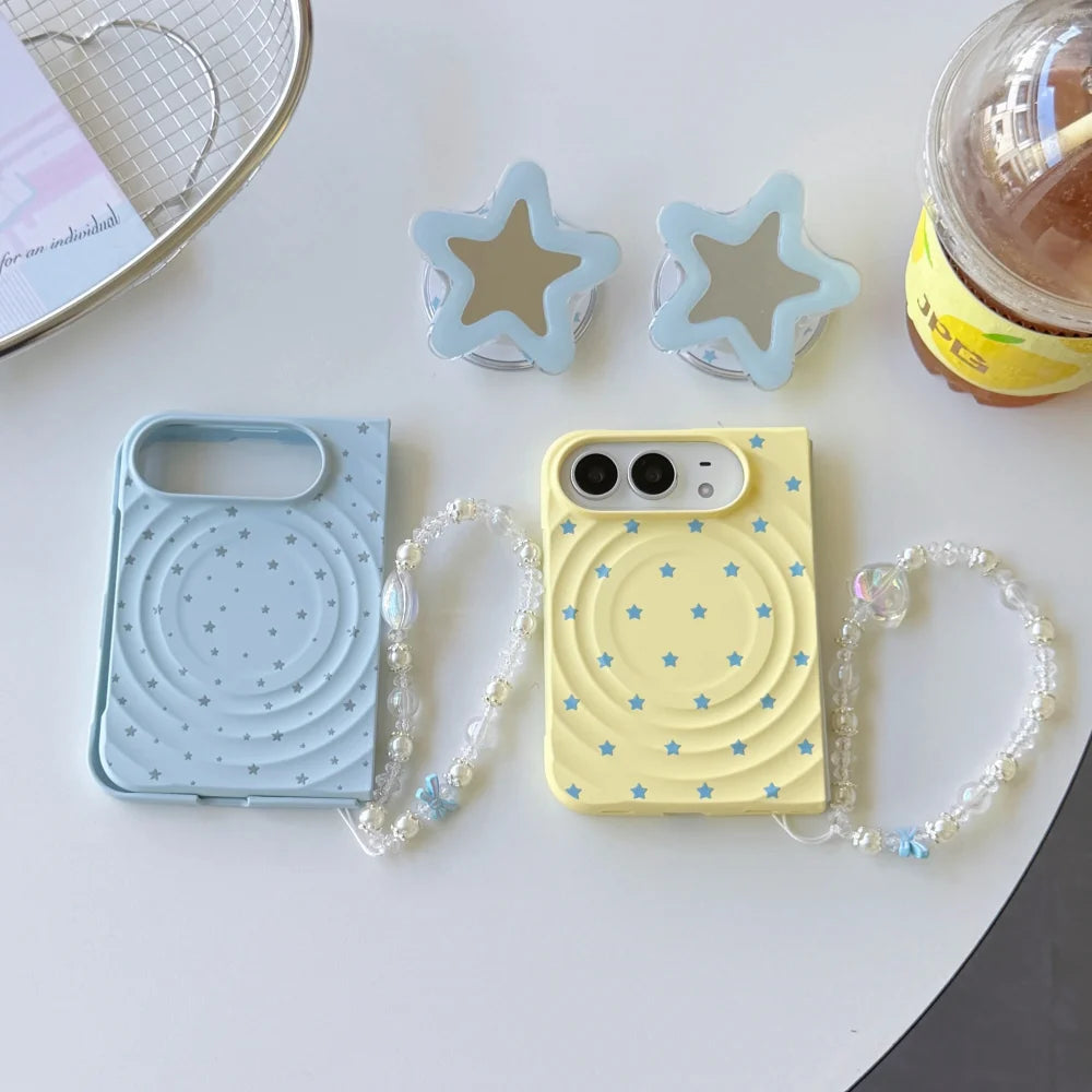 Dopamine ripple pattern iPhone duo case with built-in stand by HSF Marketplace
