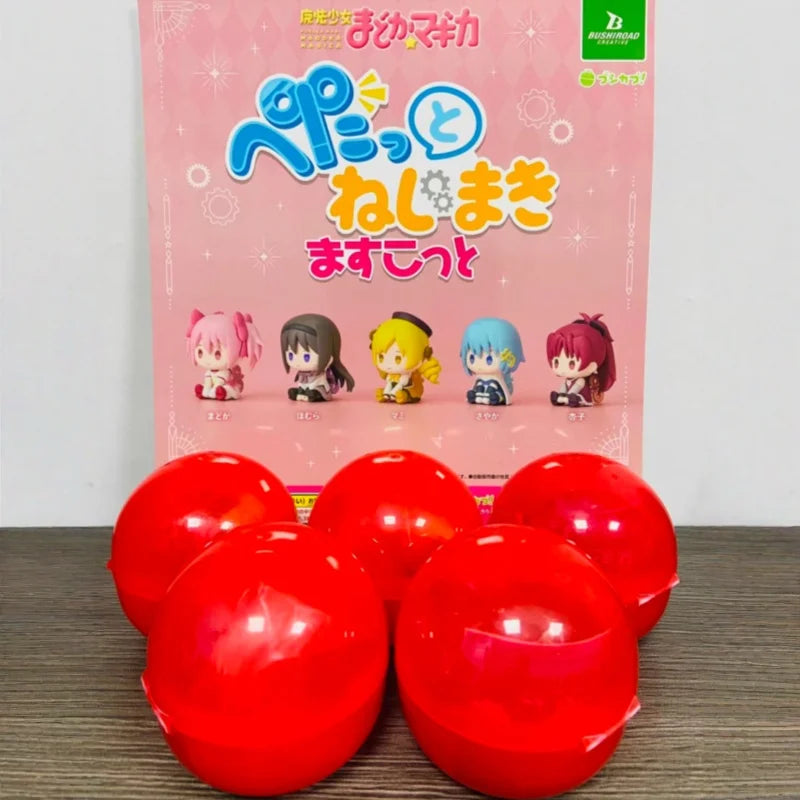 Genuine Bushiroad Puella Magi Madoka Magica clockwork sitting posture anime figure gashapon model toy