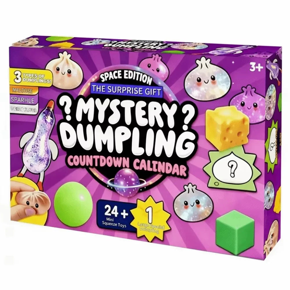HSF Marketplace 24-day Christmas advent calendar with dumpling squishy sensory toys for slow-rise stress relief